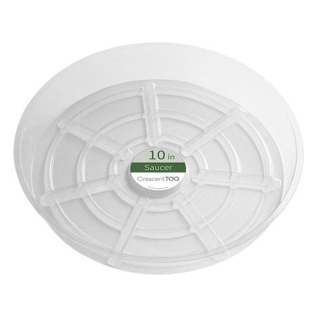 Crescent Garden Crescent Garden 2 in. H X 10 in. D Plastic Plant Saucer Clear BV100S00C